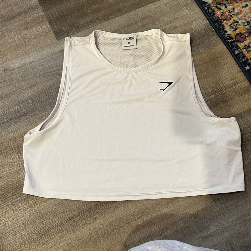 Gymshark Women's White Muscle Tee